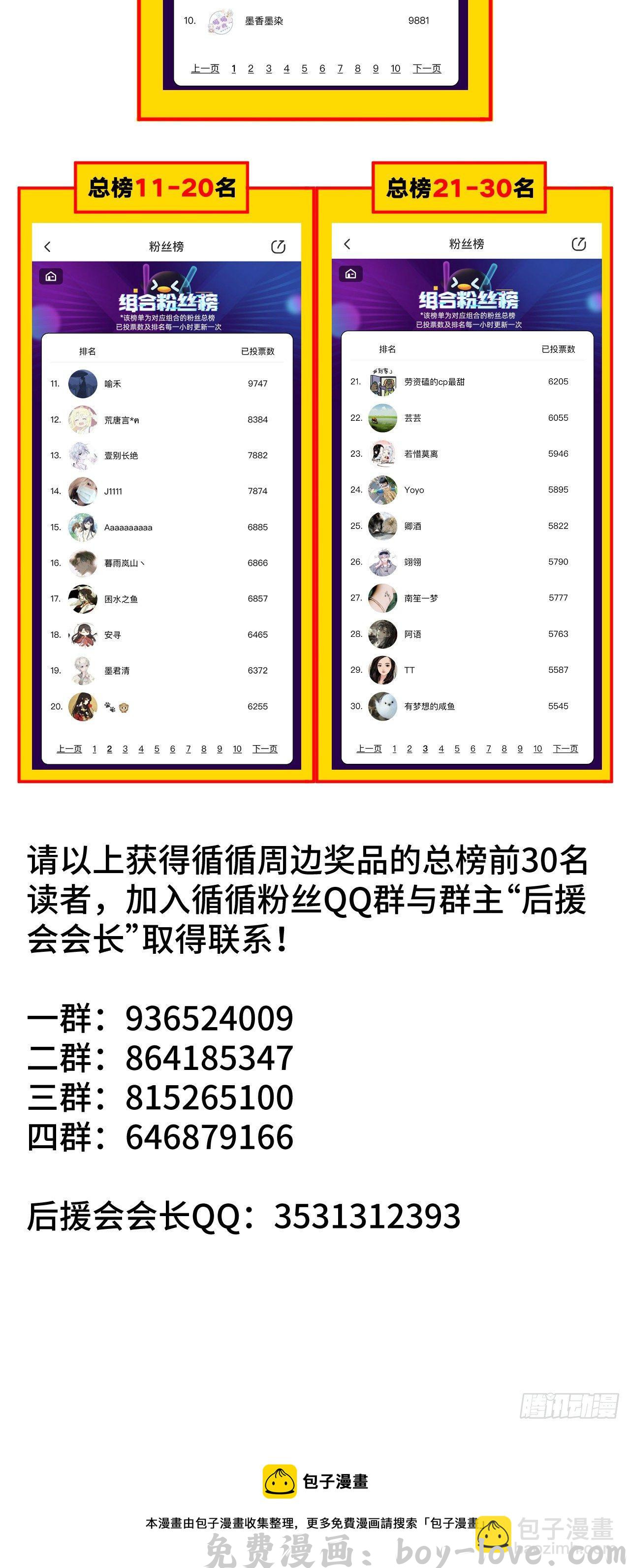 循循念靖 组合PK赛助力票总榜前30名单 预览图